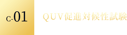 C-01 QUV促進対候性試験