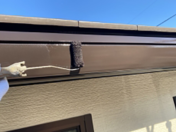 雨樋仕上げ2回目です。