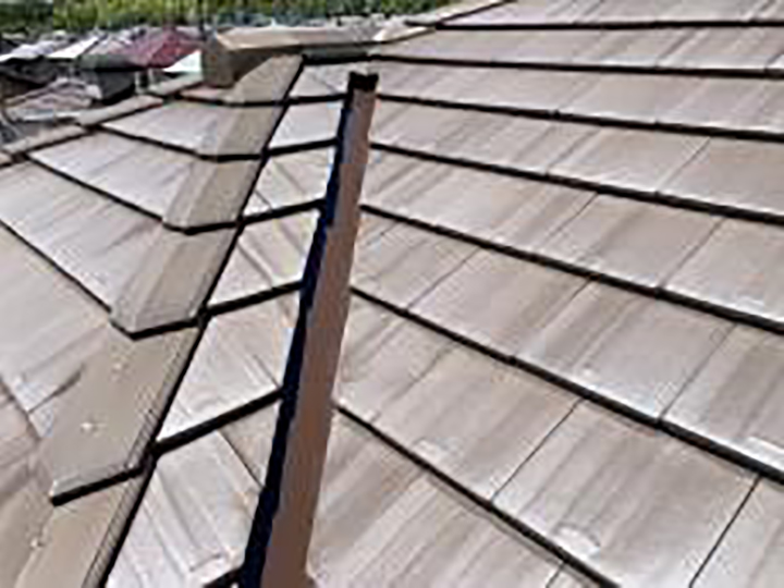 谷樋の塗装後のお写真です。