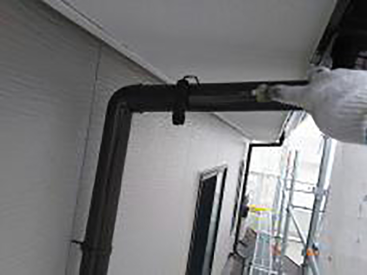 雨樋仕上げ2回目です。