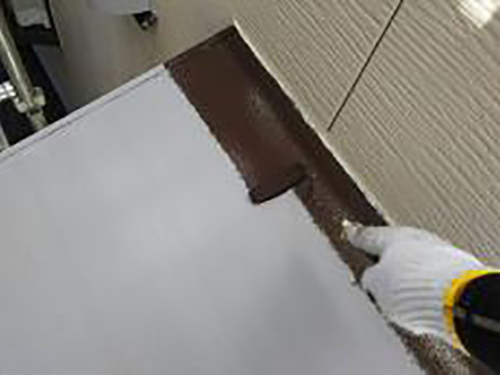 霧除け仕上げ1回目です。