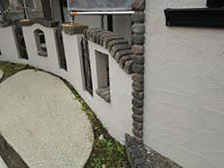 外塀仕上がり後のお写真です。