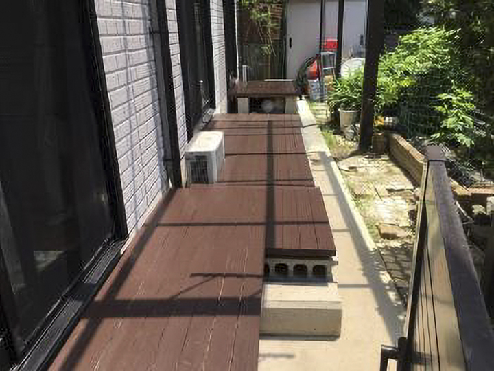 ウッドデッキ塗装後のお写真です。