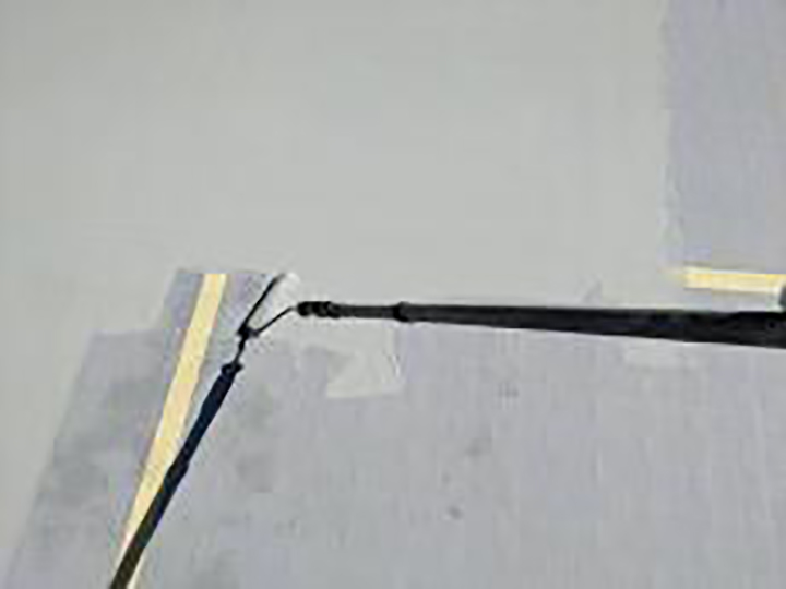 ウレタン防水1層目を塗布します。