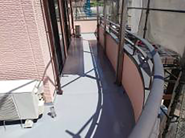 バルコニーの施工後です。