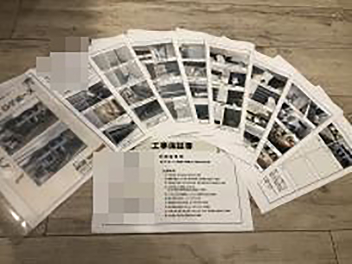 塗替えログポースを贈呈しました。<br />
工事の履歴をしっかり残し、資産価値の向上へ！