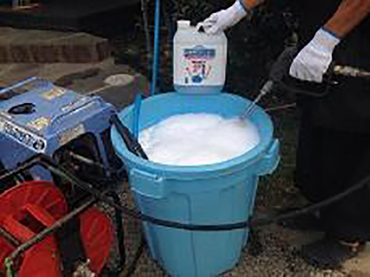 バイオ液を撹拌します。