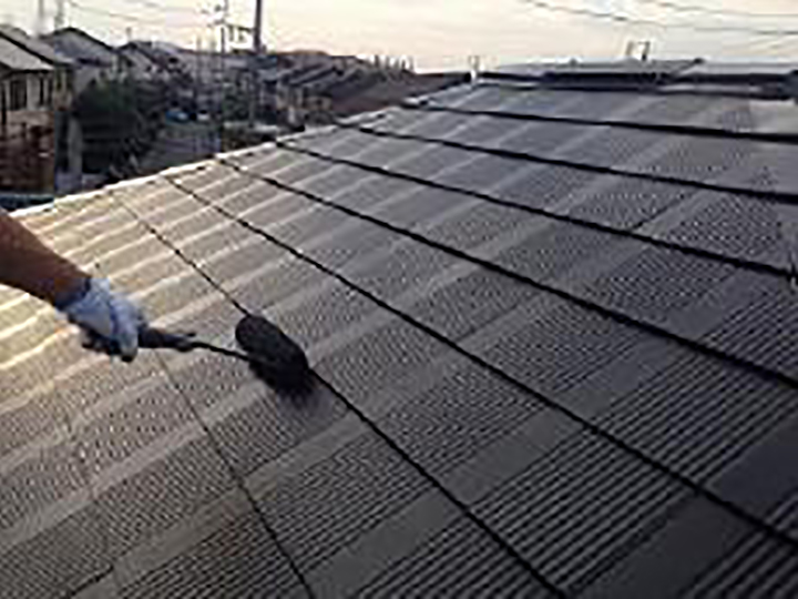 上塗りを行います。