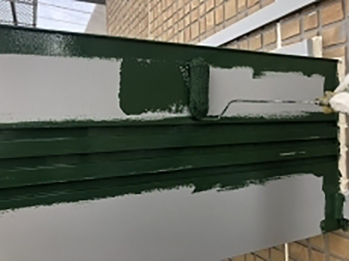 霧除け仕上げ1回目です。