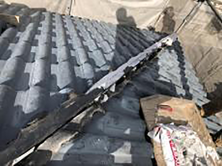 漆喰を設置しました。