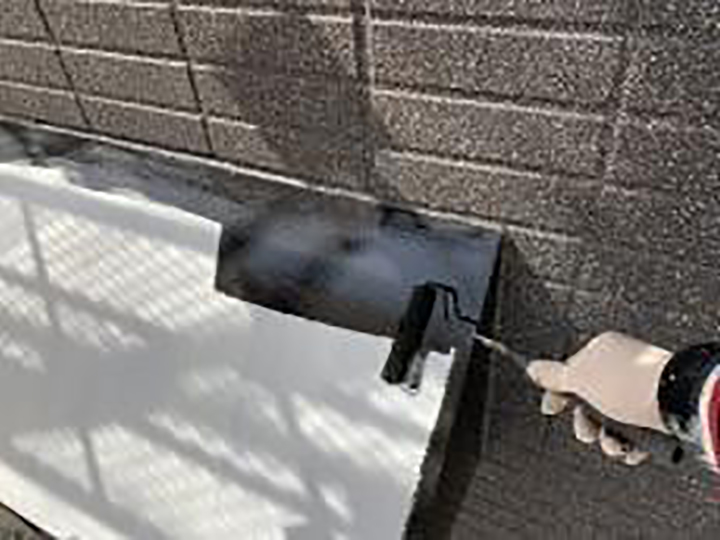 霧除け仕上げ1回目を行います。