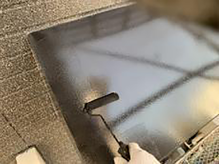 霧除け仕上げ2回目を行います。