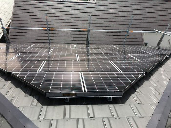 太陽光パネル設置後のお写真です。