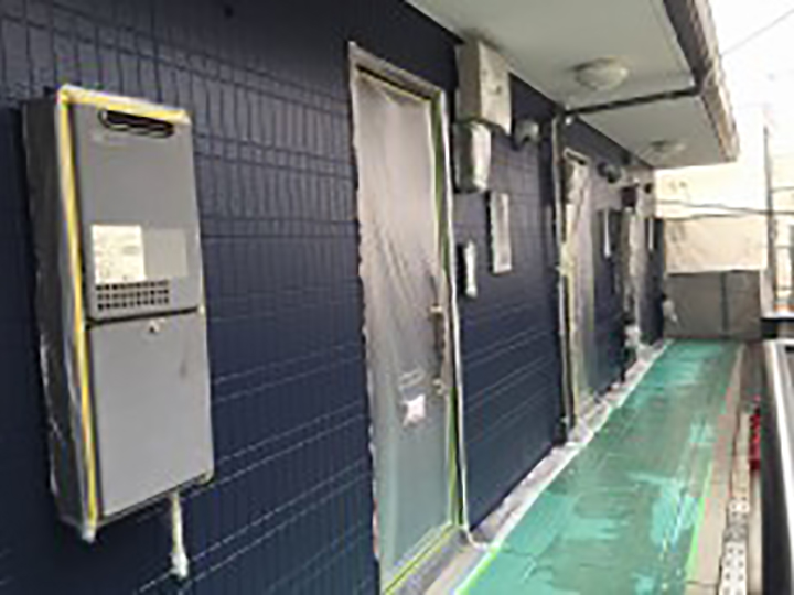 2階の中塗りが完成しました。