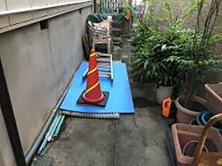 外した波板は静置保管しました。